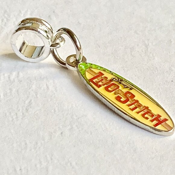 Disney Lilo & Stitch European Slider Bead Charm Surfboard Aulani Hawaii Ohana - Picture 4 of 8